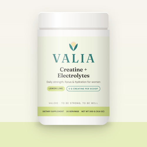 VALIA Creatine + Electrolytes tub, Lemon Lime